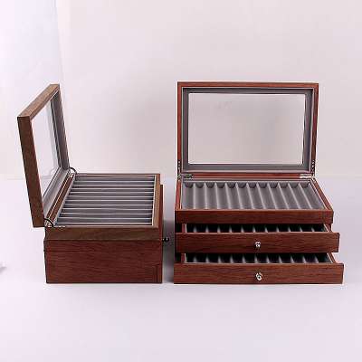 Original design pen gift packaging boxes MDF wood stationery box in stock