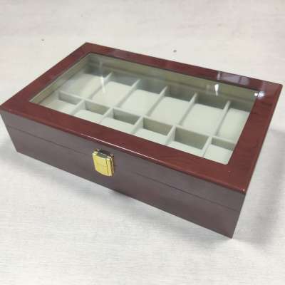 Inventory Promotion New Design Luxury 12 slots High Quality Wooden Watch Box Watch Boxes Cases