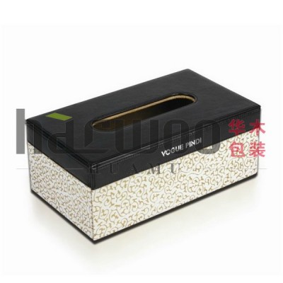 New design facial tissue PU box for car