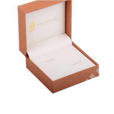 Harwoo exquisite paper cufflink box with leather inner for wholesale