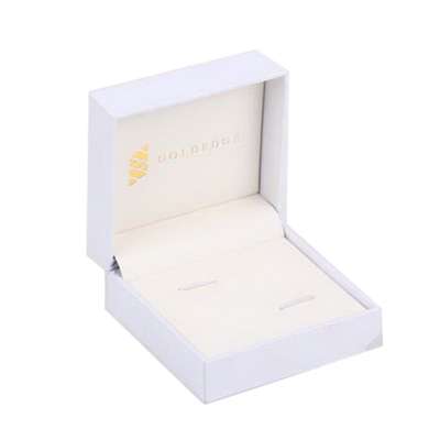 Harwoo exquisite paper cufflink box with leather inner for wholesale