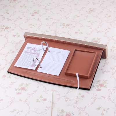 Wholesale arabic style school ,gorvernment,office decor leather table calendar made in china