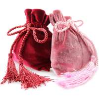 Tiny Jewelry Bags Red Velvet Gift Bag Velvet Cheap Pouch For Jewelry Packing Wedding Gift Packages