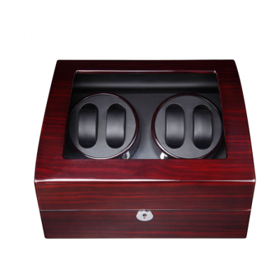 Factory wholesale luxury black inner fashion piano lacquer watch winder display use