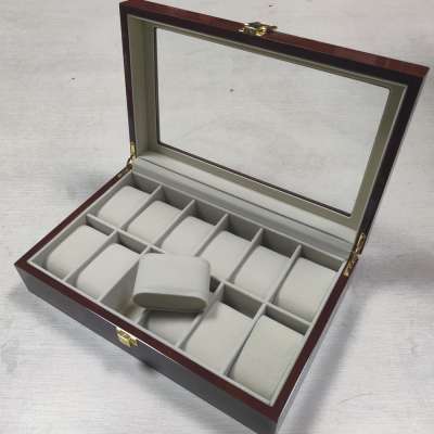 Luxury 12 slots High Quality Wooden Watch Box Watch Boxes Cases